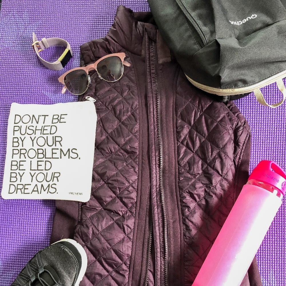 Athlete eggplant colored vest